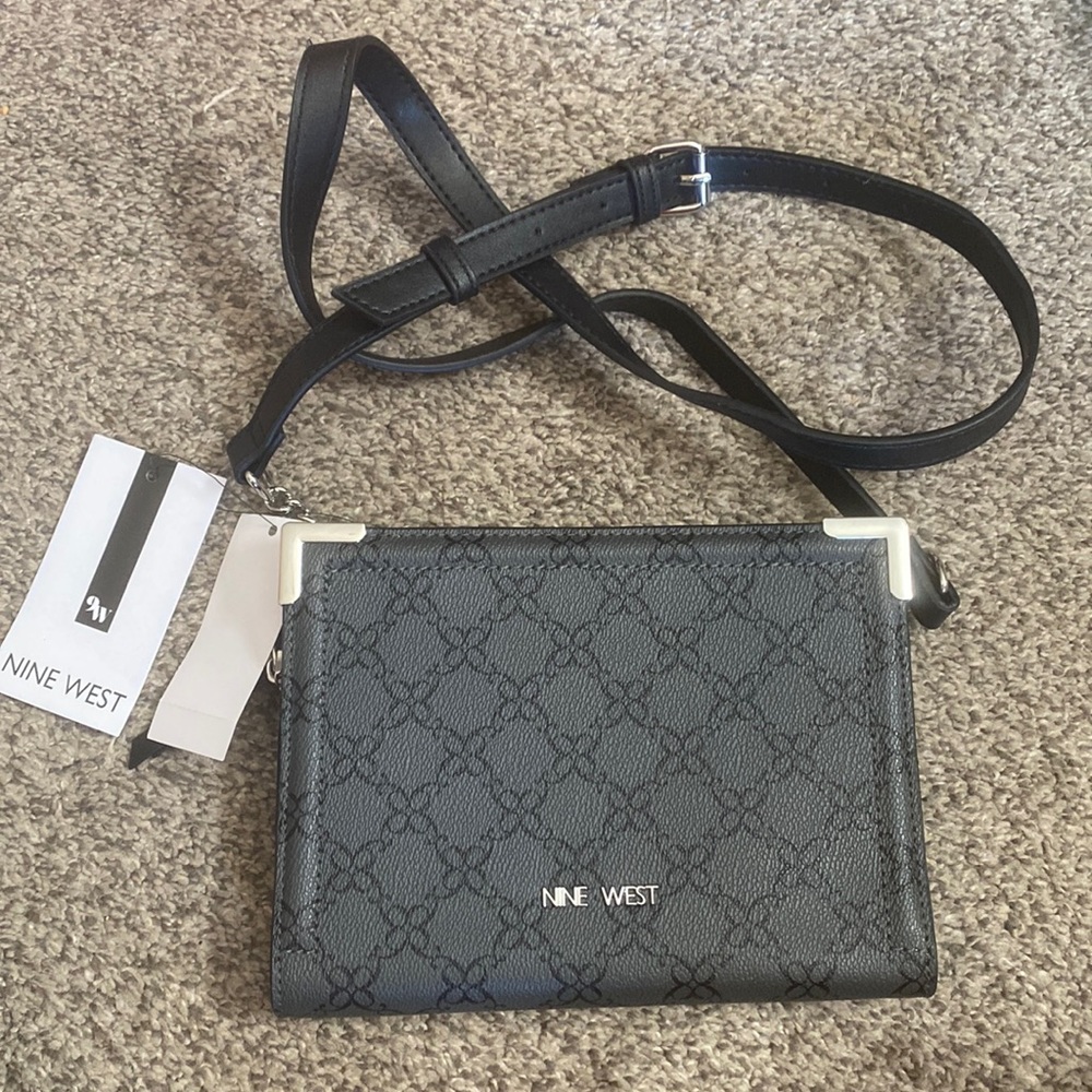 Grey crossbody bag